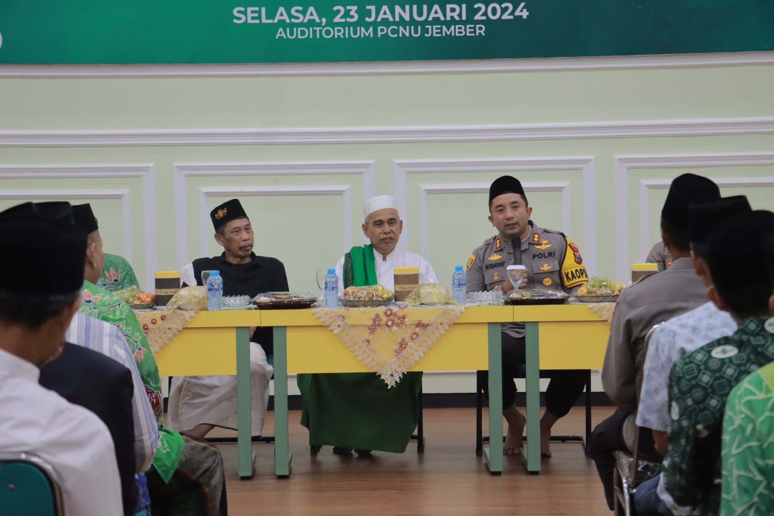 Polres Jember Gandeng Tokoh Ulama Wujudkan Kondusifitas Pemilu 2024