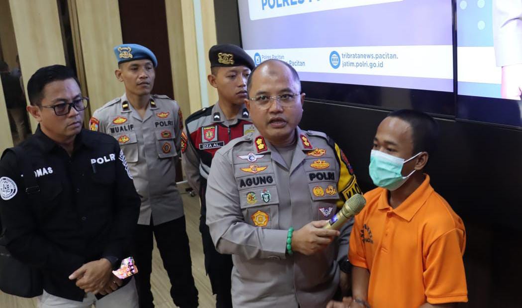 Polres Pacitan Amankan Pelaku Rudapaksa Anak di Bawah Umur