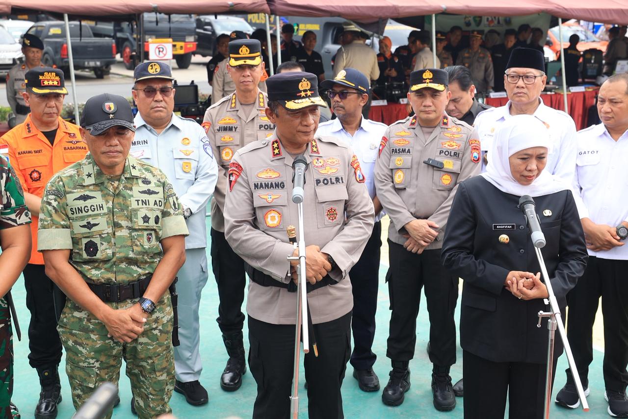 Polda Jatim dan Forkopimda Gelar Apel Siaga Bencana Serentak Hadapi Cuaca Ekstrem
