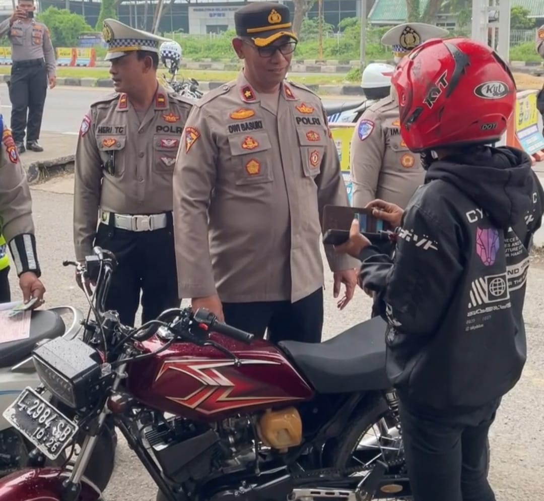 Polres Pelabuhan Tanjung Perak Gelar Razia Kendaraan Cegah Curanmor
