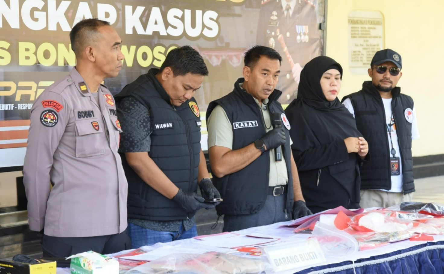Polres Bondowoso Ungkap Jaringan Narkoba 5 Tersangka Pengedar Diamankan