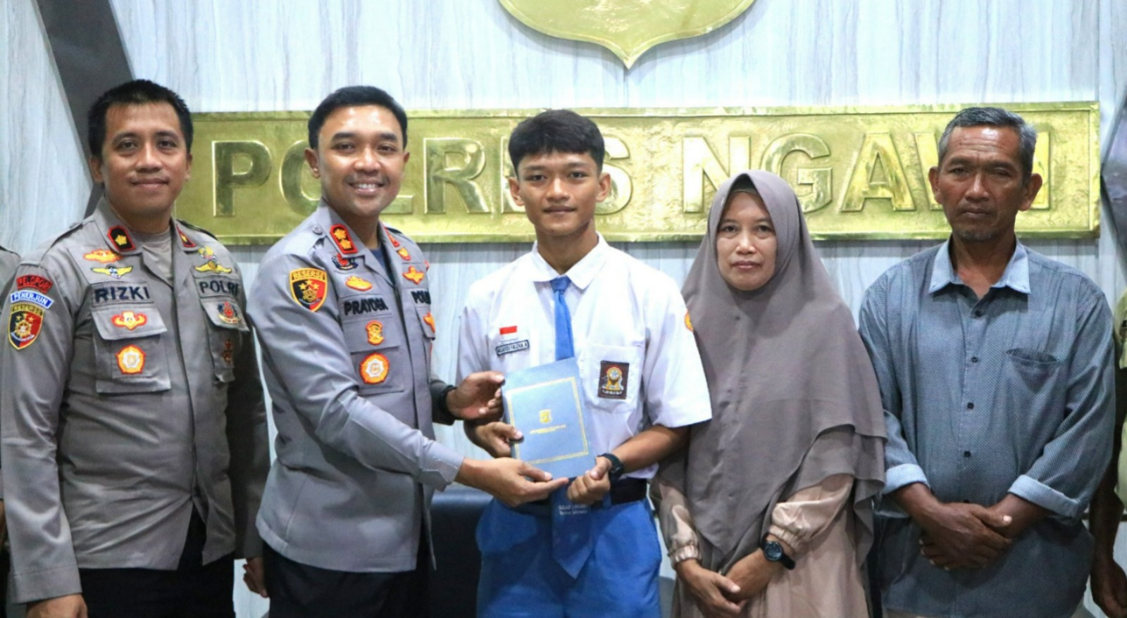 Polres Ngawi Apresiasi dan Dukung Pesilat Muda Berlaga di Kejuaraan Dunia